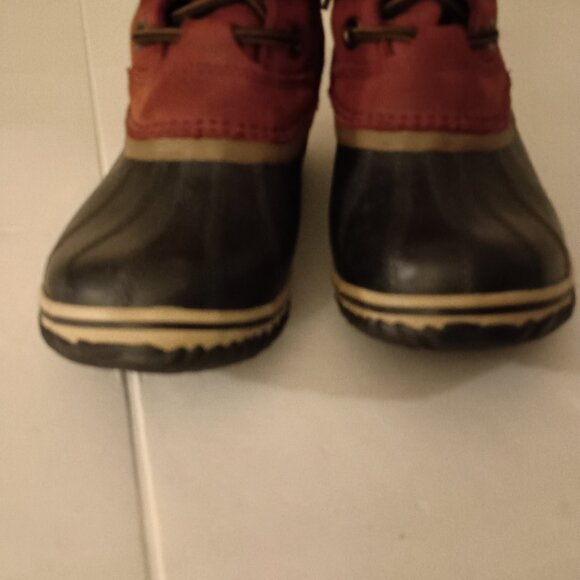 Sorel Maroon Slimpack Waterproof Winter Boots Women’s Size 8 - Picture 7 of 15